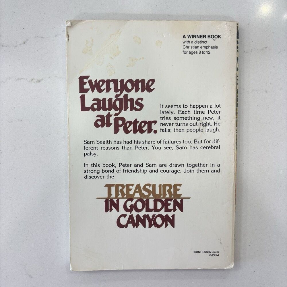 Vtg Treasure In Golden Canyon Book by Edith Buck 1983 A Winner Book Christian - Picture 3 of 10